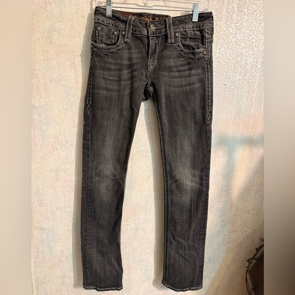 Rock Revival Vintage Christina Black Skinny Jeans, Festival, Relaxed Wear, Sz 30